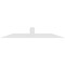 Ekena Millwork Portland Architectural Grade PVC Gable Bracket, 60"W x 10"H x 4"D x 4"F, 4/12 Pitch GBP060X10X0404POR00 - alternate 2